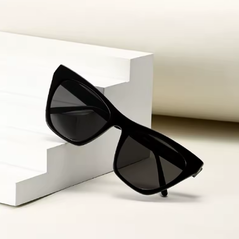 Lunettes de soleil œil de chat vintage pour femmes – Monture en acétate, verres HD en nylon, UV400