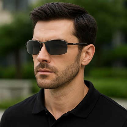 Lunettes de soleil photochromiques pour hommes – Polarisées, vision jour/nuit, idéal conduite et activités extérieures