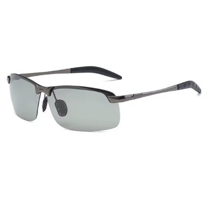 Lunettes de soleil photochromiques pour hommes – Polarisées, vision jour/nuit, idéal conduite et activités extérieures